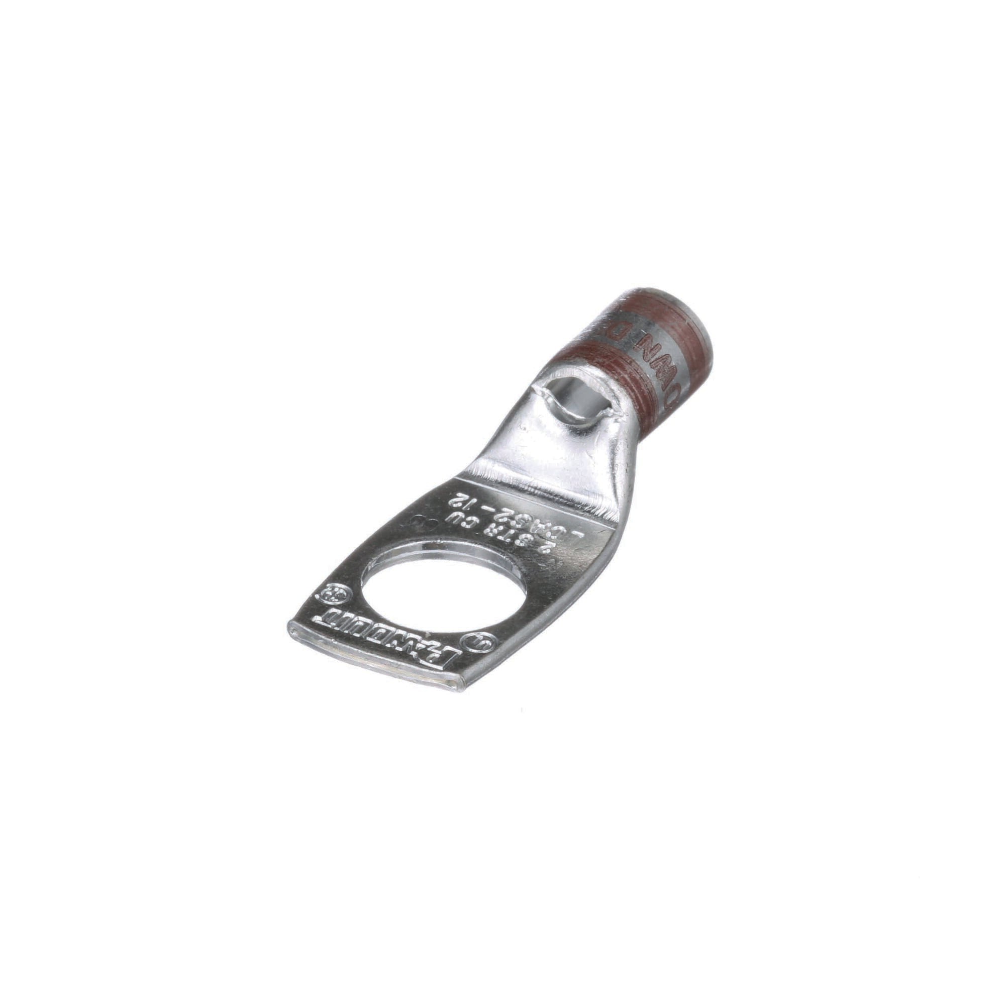 LCAS2-12-Q LCAS 1-Hole Compression Lug, 2 AWG Conductor Copper/Stranded Conductor, Die Code: P33, 1/2 in Stud