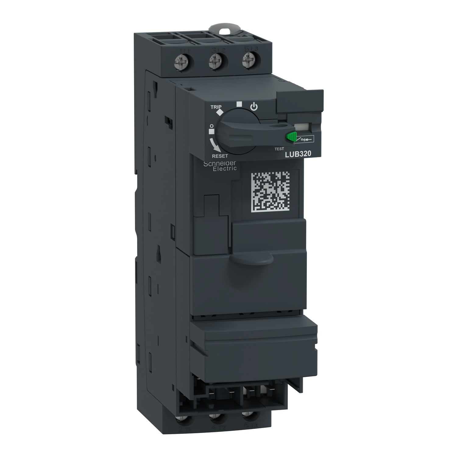 LUB320 TeSys 3-Pole Non-Reversing Power Base, For Use With TeSys U U-Open Motor Starter, 1NO-1NC, Screw Clamp Terminal, 32 A, 230 to 440 V AC, 500 to 690 V AC, 13 to 140 deg F Temperature, 40 to 60 Hz