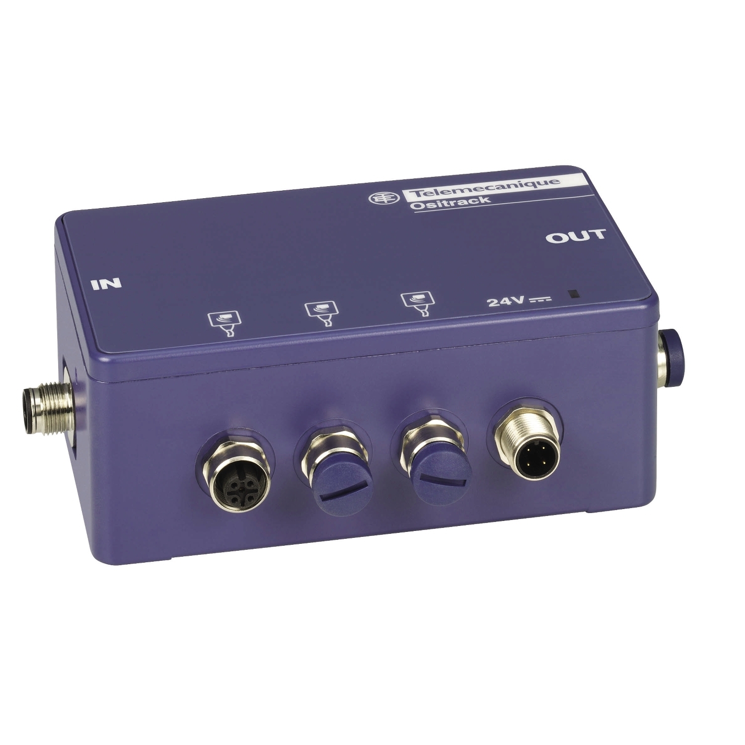 TCSAMT31FP Connection Tap-Off Box, For Use With 3 RFID Station to Modbus or UNITELWAY