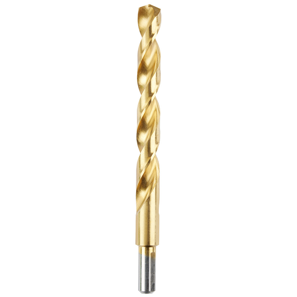 48-89-2229 Thunderbolt Secure-Grip Jobber Length Drill Bit, 1/2 in Drill - Fraction, 0.5 in Drill - Decimal Inch, 135 deg Point, Steel, Titanium Coated