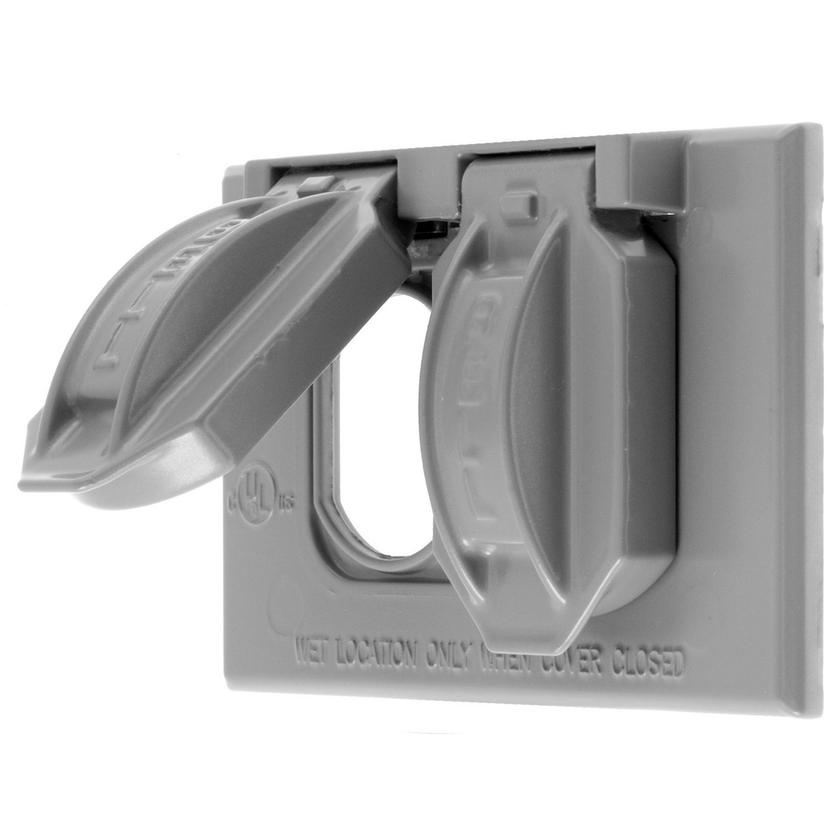 RW51810 Standard Weatherproof While-In-Use Cover, 2-3/4 in L x 4-1/2 in W x 3/4 in D, Duplex Cover, Cast Zinc