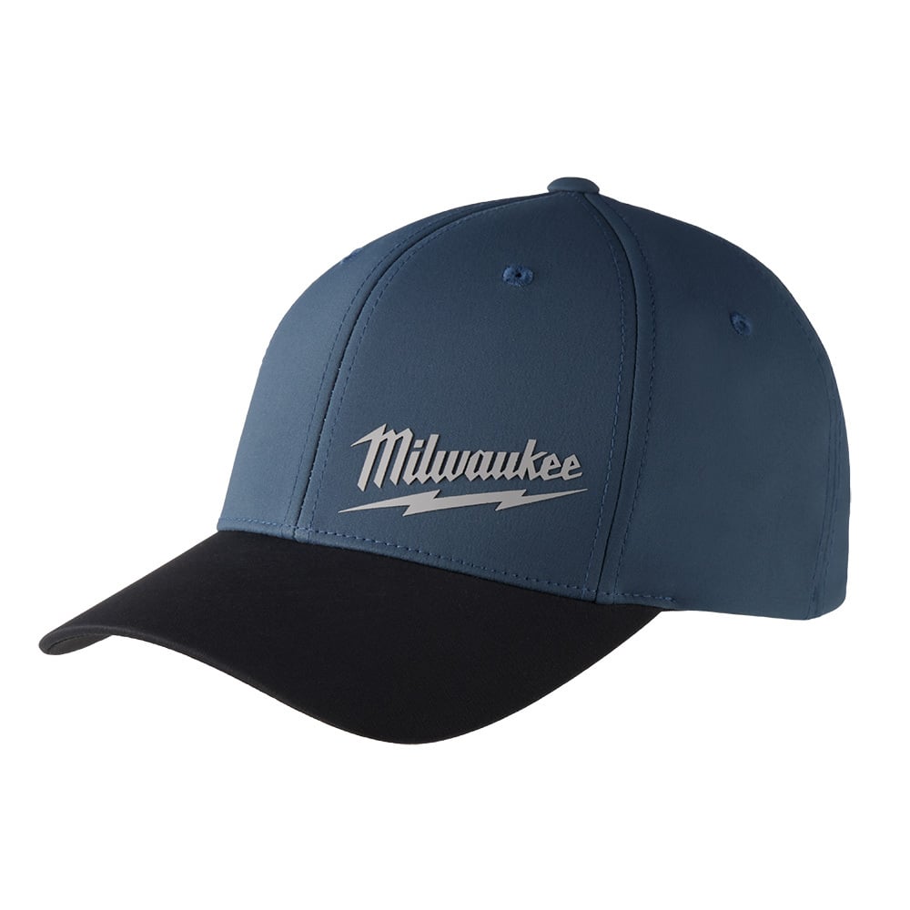 507BL-LXL Workskin Unisex Performance Fitted Hat, L/XL, Blue, Polyester