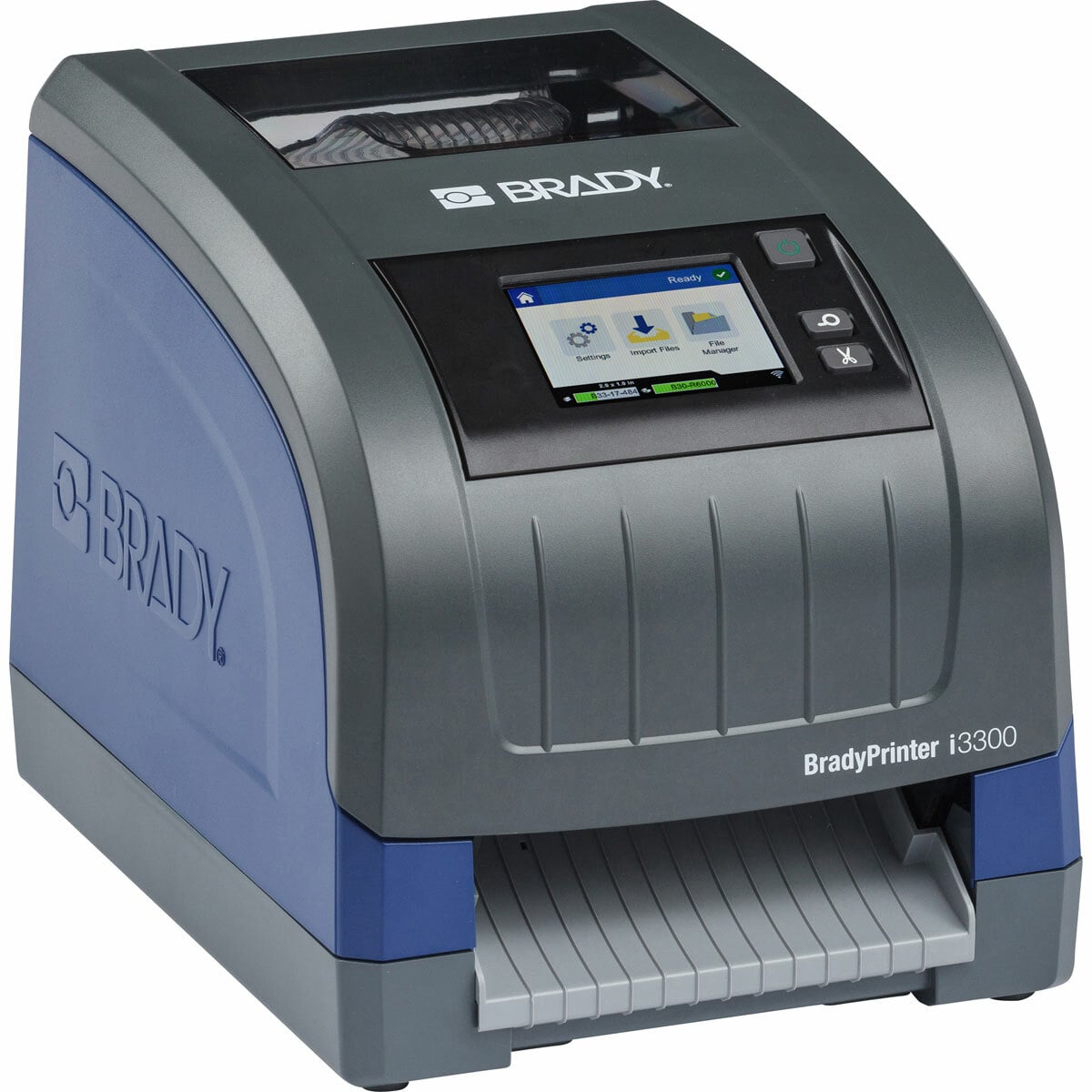 149552 i3300-C Sign and Label Printer, Thermal Transfer Print, 4-1/4 in W Tape, 100 to 240 V AC at 50 to 60 Hz, Color LCD Touch Screen Display