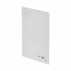 Eaton B-Line series panel enclosure, NEMA 3R, ANSI 61 gray painted, Protects against rain, sleet and ice formation, Galvanized steel, Wall mounting, Panel enclosures, Type 3r large continuous hinge cover, 20" X 16" panel
