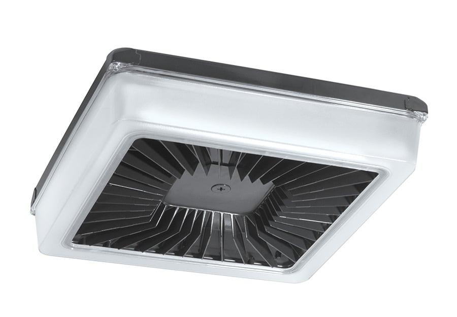PRT70 Porto XL Garage Light,) LED Lamp, 69 W Fixture, 120/208/240/277 V AC, Bronze/Polyester Powder Coated Housing
