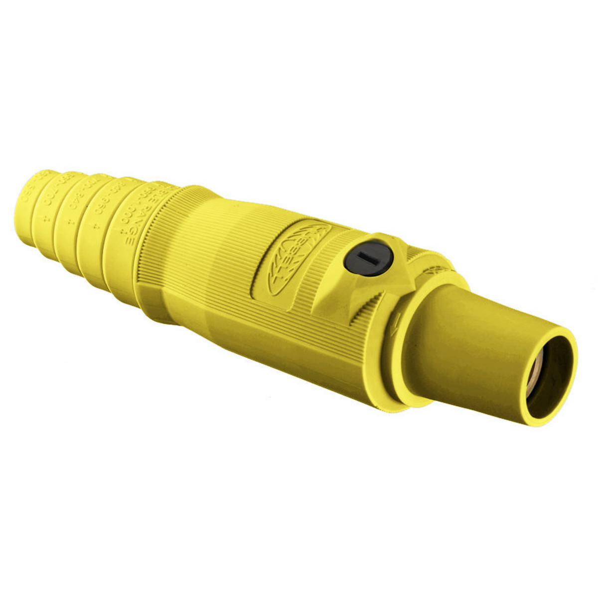 HBL300FY 16 Series 1-Pole Female Heavy Duty Standard In-Line Plug, 600 V AC/250 V DC, 300 A, 4 to 2/0 AWG Wire, Pressure Screw Terminal Connection