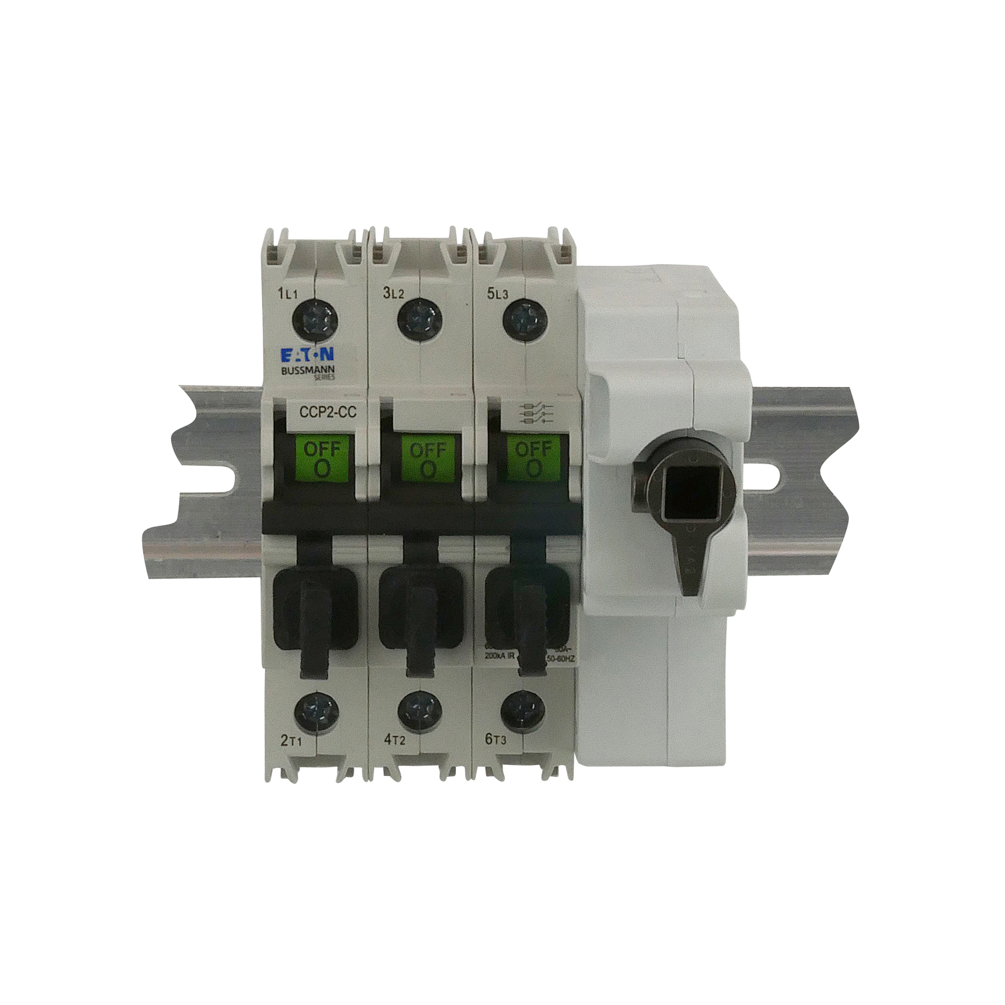 CCP2R-3-30CC Right Front Fusible Disconnect Switch, 600 V AC/125 V DC, 30 A, 0.75 hp at 120 VAC, 3 hp at 240 VAC, 5 hp at 480 VAC, 7.5 hp at 600 VAC, 3 Poles