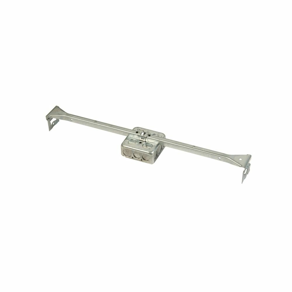 BA50-SB34 Heavy Duty Box to T-Bar Fastener With 21/8 in D Square Box, Pre-Galvanized