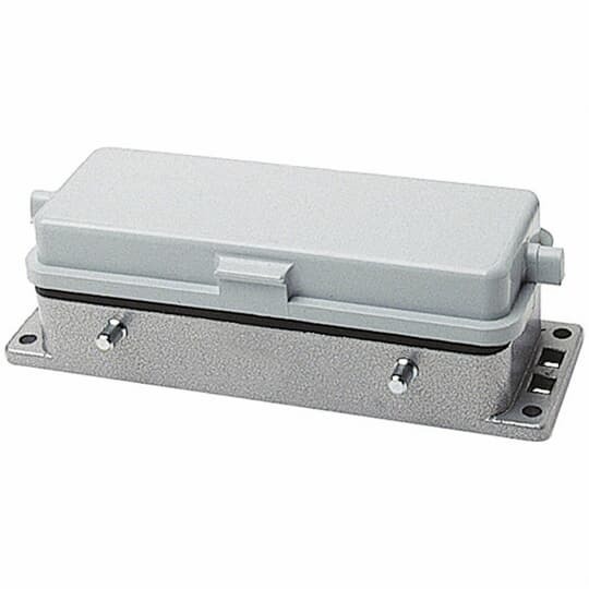 PB224 Pos-E-Kon Double Post Locking Panel Base With Access Cover, Rear, Panel Mount, Die Cast Aluminum