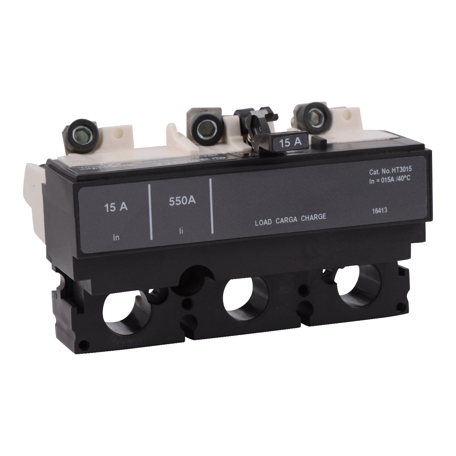 HT3080 Type HT Thermal Magnetic Breaker Trip Unit, 3 Poles, 80 A, H Frame, For Use With PowerPact HD, HG, HJ, HL Molded Case Circuit Breaker
