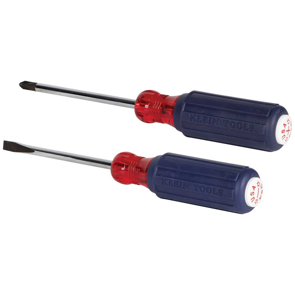 85442RWB Precision Screwdrivers, 2 Pieces, ASME/ANSI, Steel/Plastic Handle