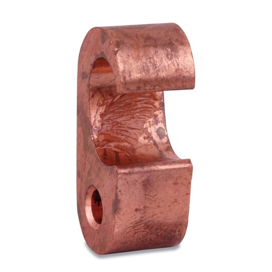 54875 Blackburn EZ-Ground Compression Ground Tap Connector, 6 AWG Min Run/Tap, 2 AWG Max Run/Tap, Figure 6 Shape, Copper