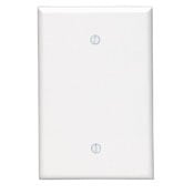 85114 Oversized Blank Wall Plate, 1 Gangs, 3-1/2 in W x 5-1/4 in H, Thermoset Plastic, Brown