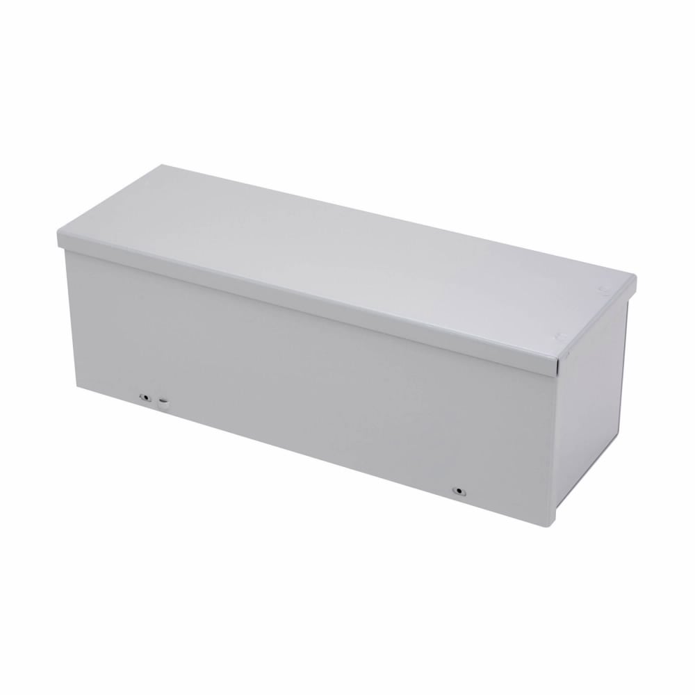 wiring trough, 12" height, 36" length, 12" width, GRT NK wiring trough, Embossed thru holes, No knockouts, Screw cover, NEMA 3R, Steel, Plated screws, ANSI 61 gray, 16 gauge