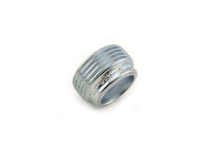 1163 Bridgeport Reducing Bushing, 1 to 3/4 in Trade, Steel, Electro-Plated Zinc