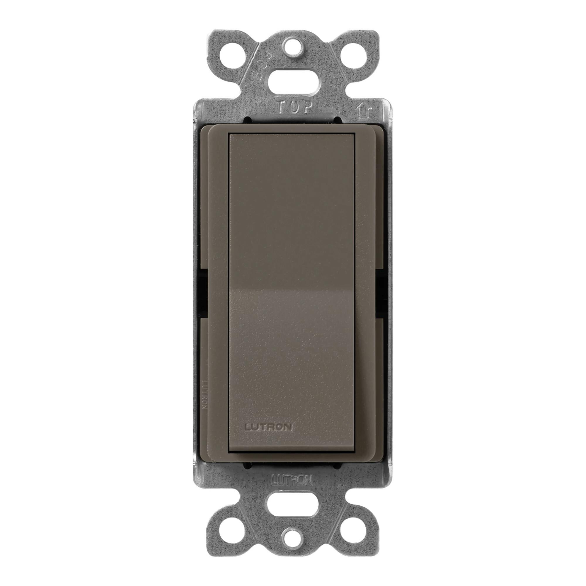 SC-1PS-TF Claro On/Off Rocker Switch, 1 Pole, 15 Amp, Satin, Truffle