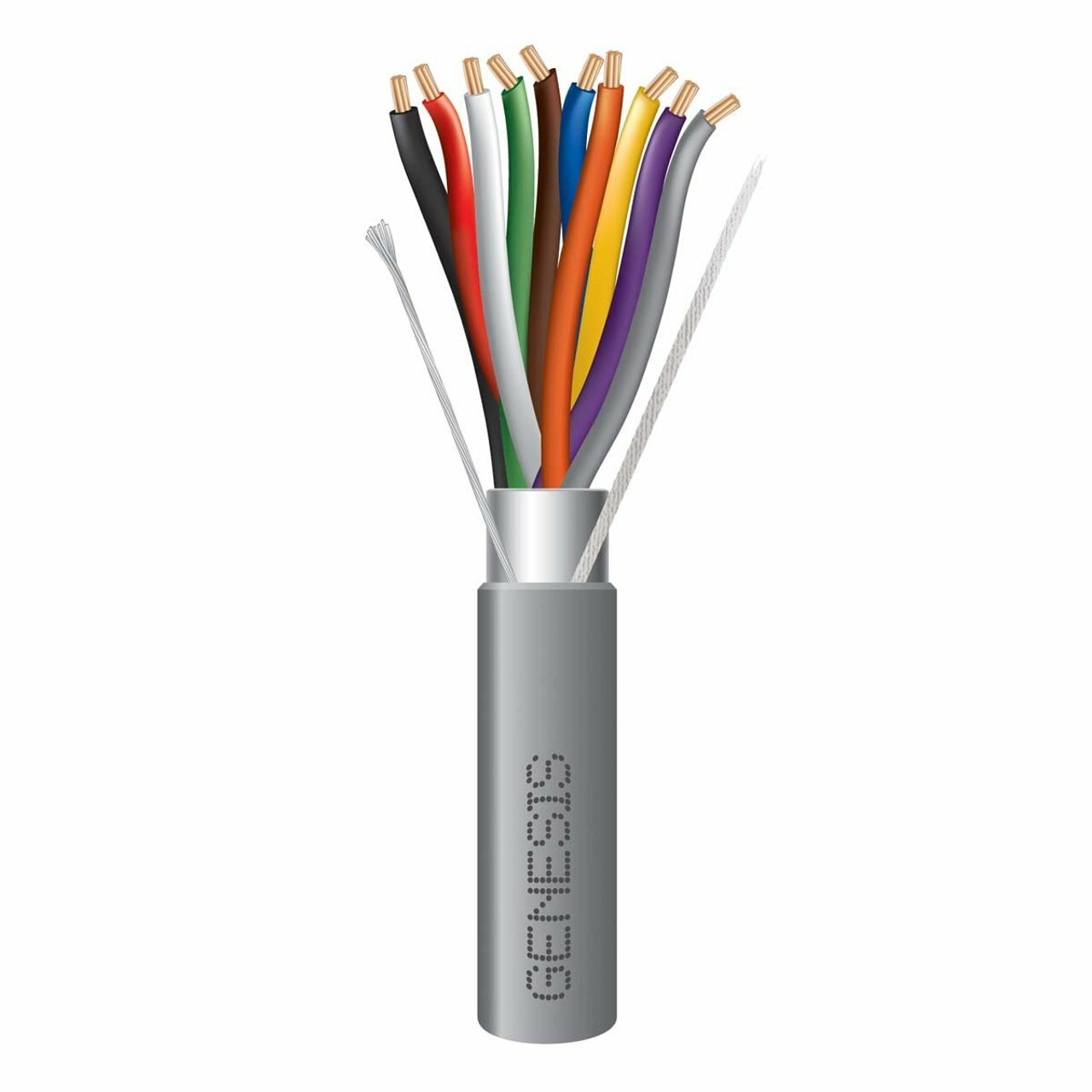 18/10 STRANDED SHIELDED CABLE - 500 FT REEL - GRAY