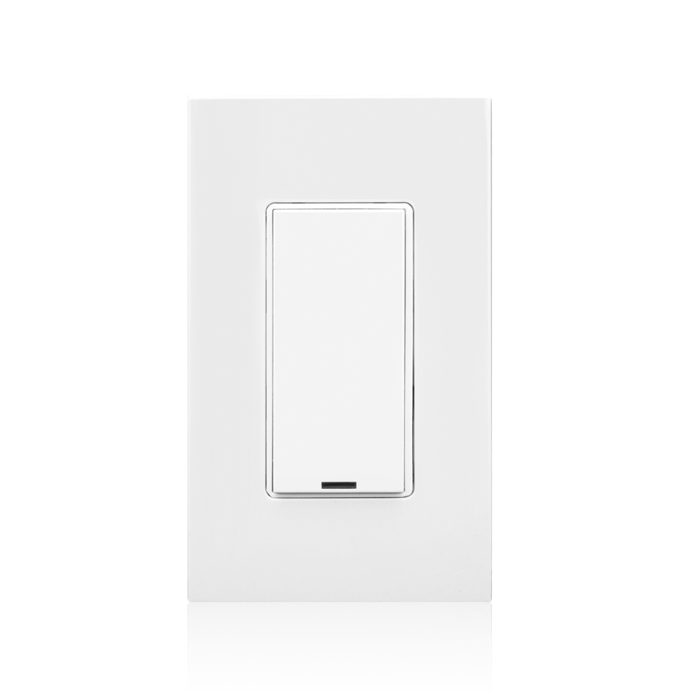 RLVSW-1LW Decora (1) Button Low Voltage Dimmer, 24 VDC, 24 mA, Manual ON/Partial ON Operation, White