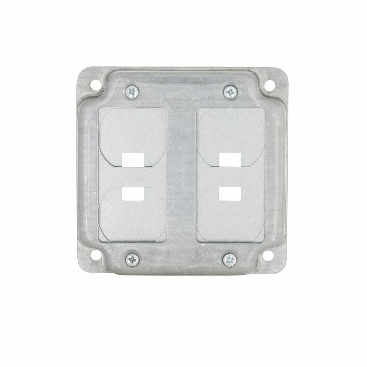809U 6-in-1 Square Universal Exposed Work Cover, 4.19 in L x 4.19 in W x 1/2 in D, Steel
