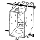 Boxes, General Purpose, Switch, Brand or Series: Appleton, Type: Square Corner Switch Box with Non-Metallic Sheathed Cable Clamps, Dimensions: 3 Height X 2 Width X 2-1/2 Depth Inch, Volume: 12.5 Cubic Inch, Mounting: Two 16 Penny Nail In Side, Gang Size: