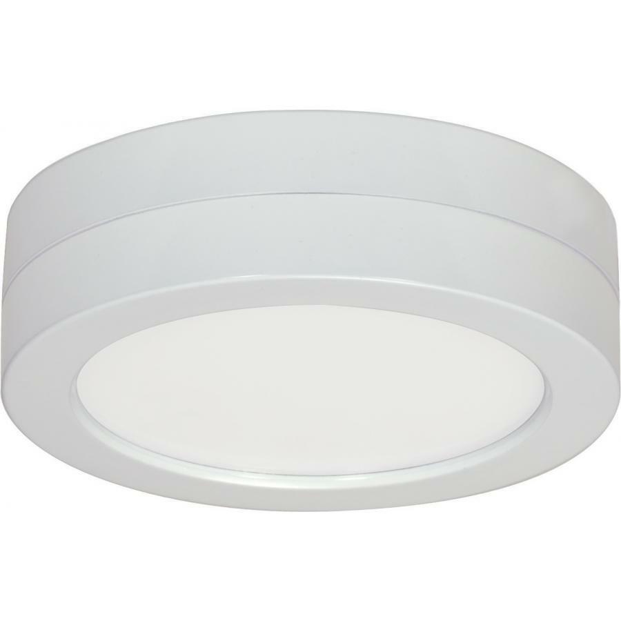 S29346 Round Battery Backup Module Housing, For Use With Flush Mount LED Fixture, 120 V AC, Aluminum