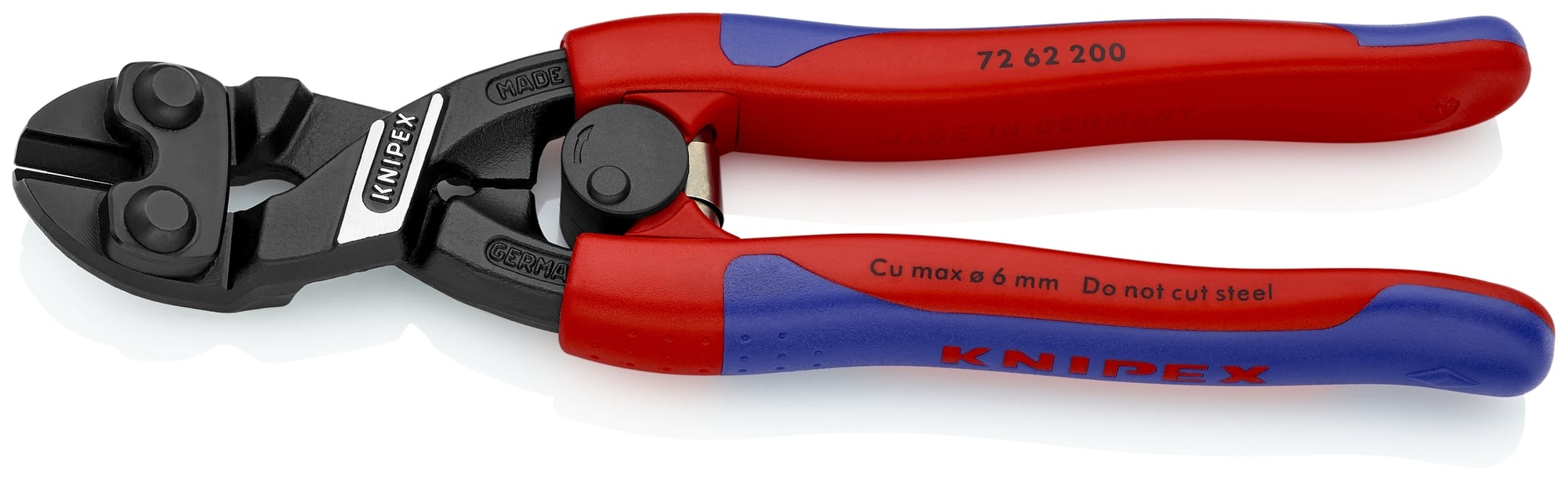 High Leverage Flush Cutter for Plastic and Soft Metal, 8 in., Slim Multi-Component