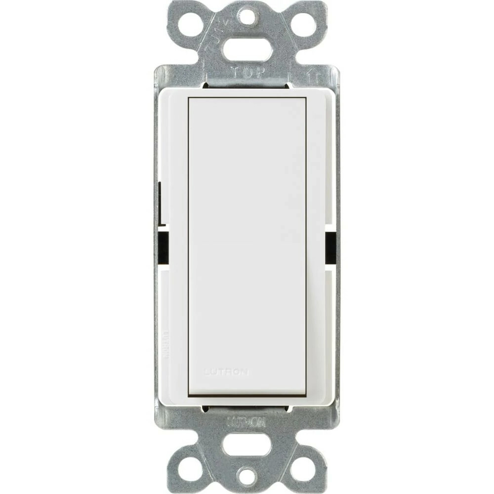 CA-3PSNL-WH Claro On/Off Rocker Switch with Locator Light, 1 Pole/3-Way, 15 Amp, Gloss, White