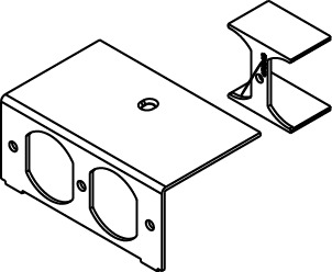 SG2-DP Duplex Receptacle Power Plate, 1 Gangs