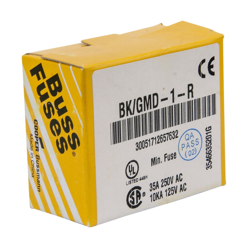 BK/GMD-1-R Electronic Time Delay Fuse, 1 A, 250 V AC