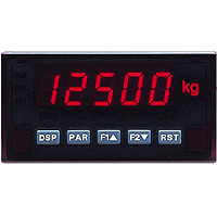 PAXS0000 AC Powered Dual Range Strain Gauge Input Meter, +/-24 mV, 240 mV Measuring, 3.8 in L x 4.1 in W x 1.95 in H, Flame Resistant Case, 0.01 % Accuracy, LED Display