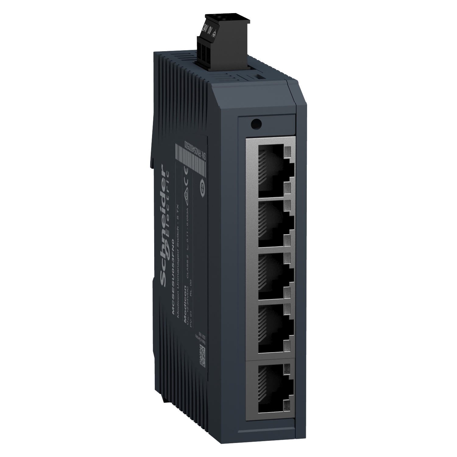 MCSESU053FN0 Ethernet TCP/IP Unmanaged Switch, 10/100BASE-TX System, Shielded RJ45 Copper Connectors