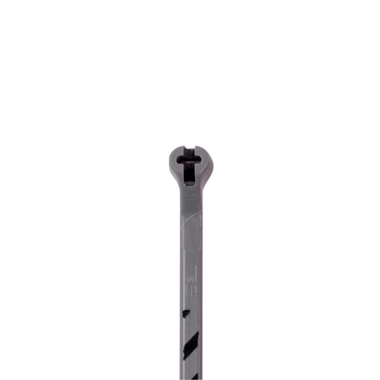 696-40527-8-0-C Ty-Rap Striped Binder Cable Tie, 3.6 in L x 0.09 in W, Nylon/Polyamide 6.6, Black/Gray