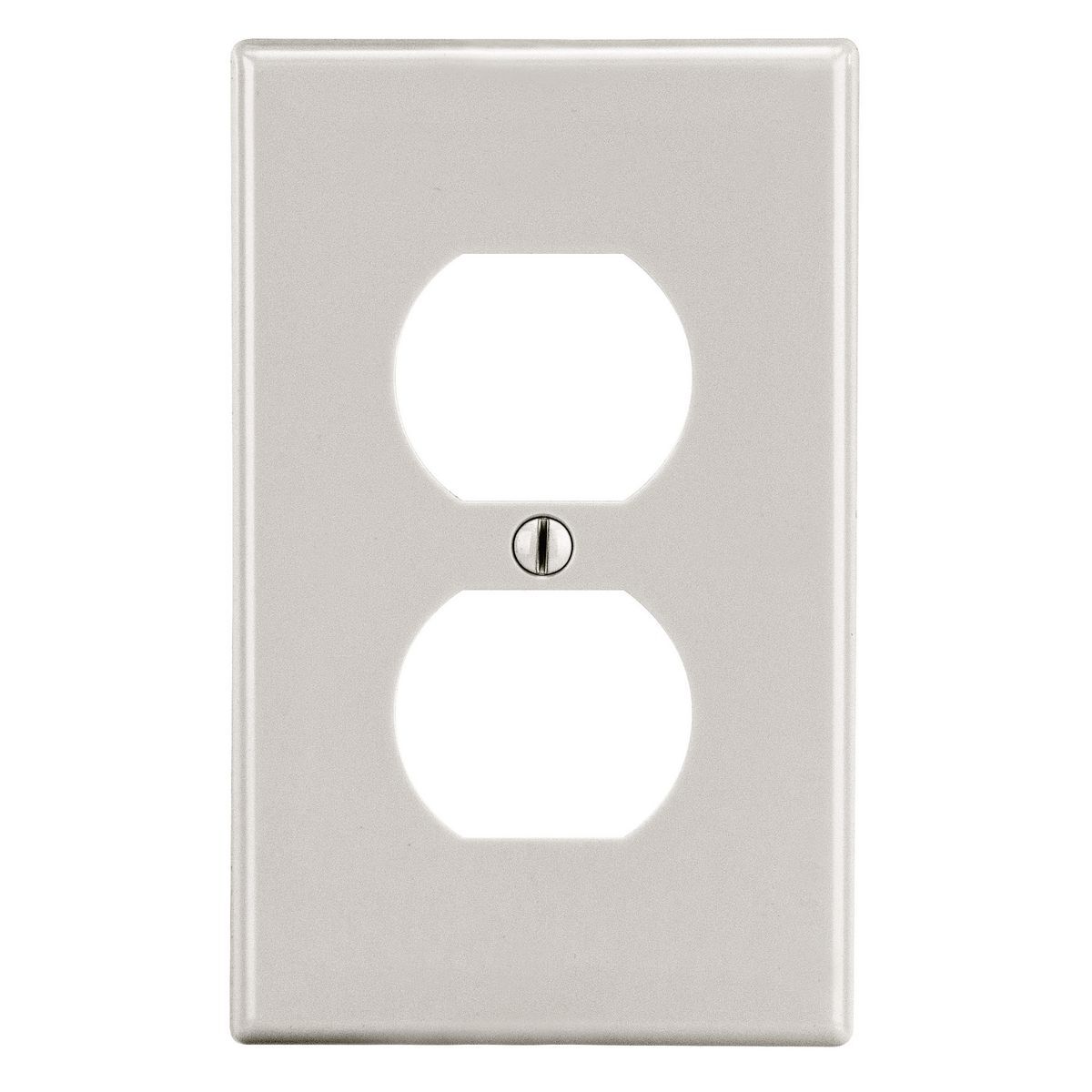 P8LA Non-Metallic Standard Wall Plate, 1 Gangs, 2.88 in W x 4.63 in H, Polycarbonate Thermoplastic, Light Almond