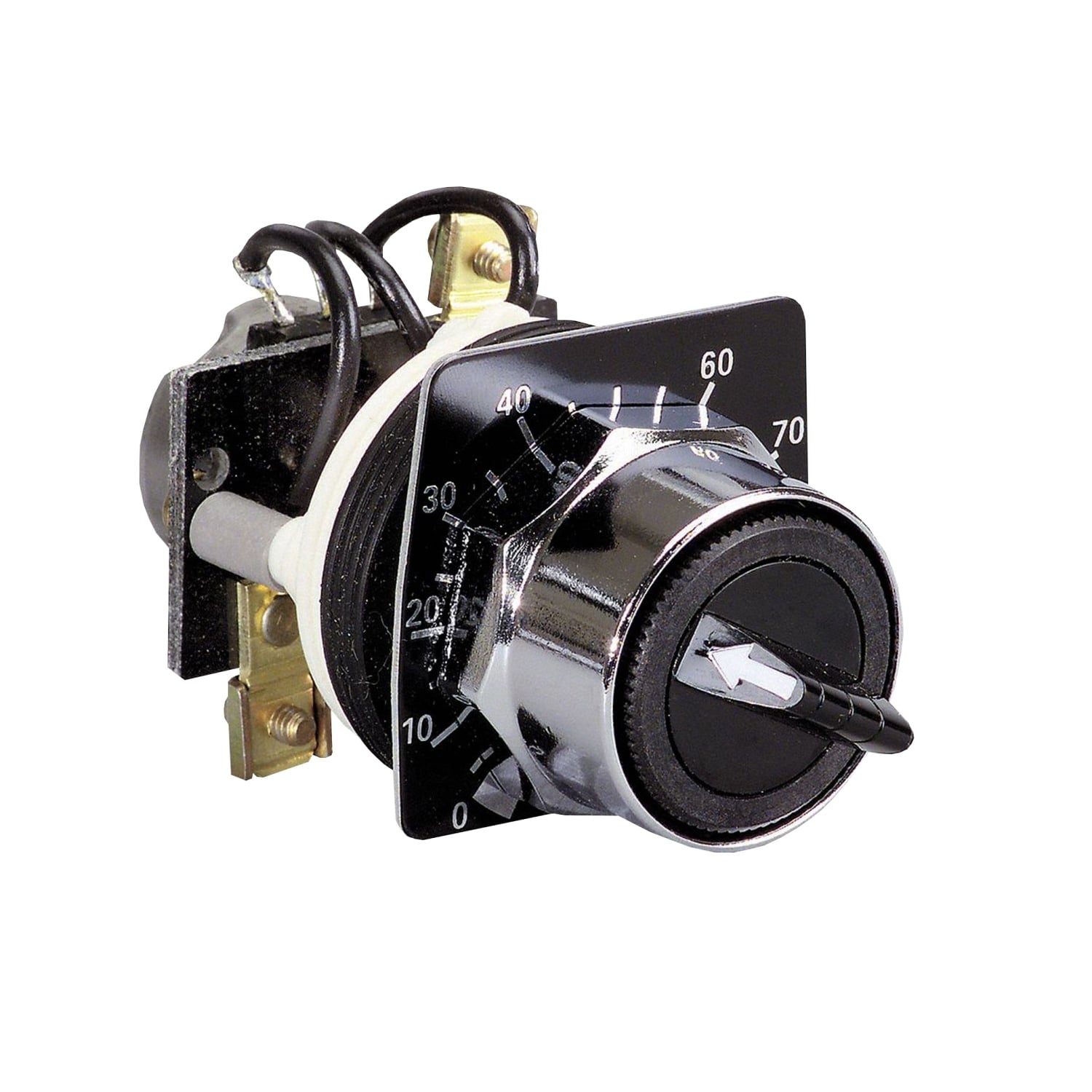 9001K2106 K Knob Panel Mount Single Potentiometer, 300 V AC, 4 mA, 2 W Power Rating, 2500 Ohm