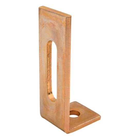 X201 Superstrut L-Shaped Bracket, (1) Holes, 4-7/8 in L x 1-5/8 in W x 1/4 in THK, Steel