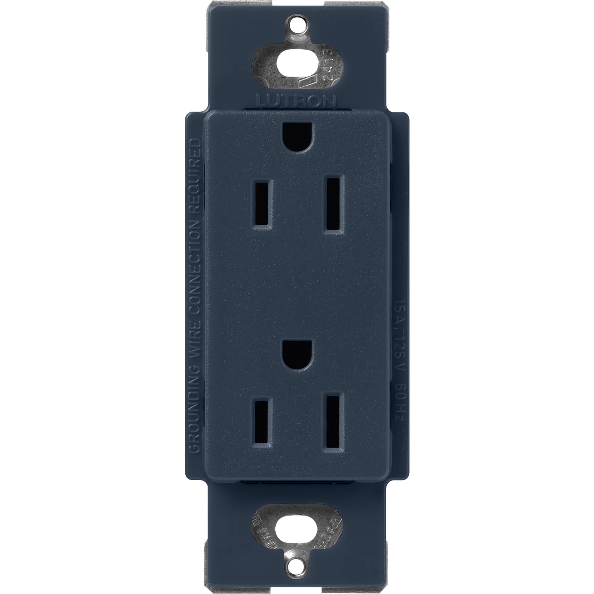 SCR-15-DE Claro Duplex Receptacle, Decorator-Style Outlet, 15 Amp, Satin, Deep Sea