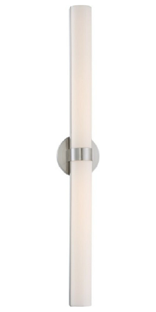 62-734 Nuvo Bond Dimmable Transitional Vanity Light Fixture, (2) Lamp, 120 V AC, Brushed Nickel Housing