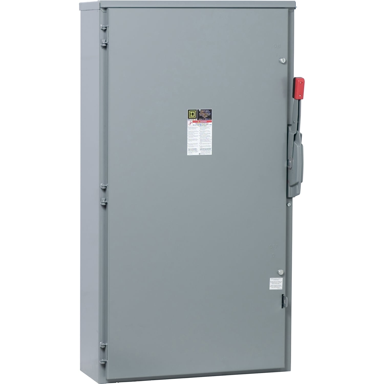 CH365R E5 Fusible Rainproof Heavy Duty Safety Switch, 600 V AC/DC, 400 A, 350 hp at 600 VAC, 50 hp at 600 VDC, 3 Poles