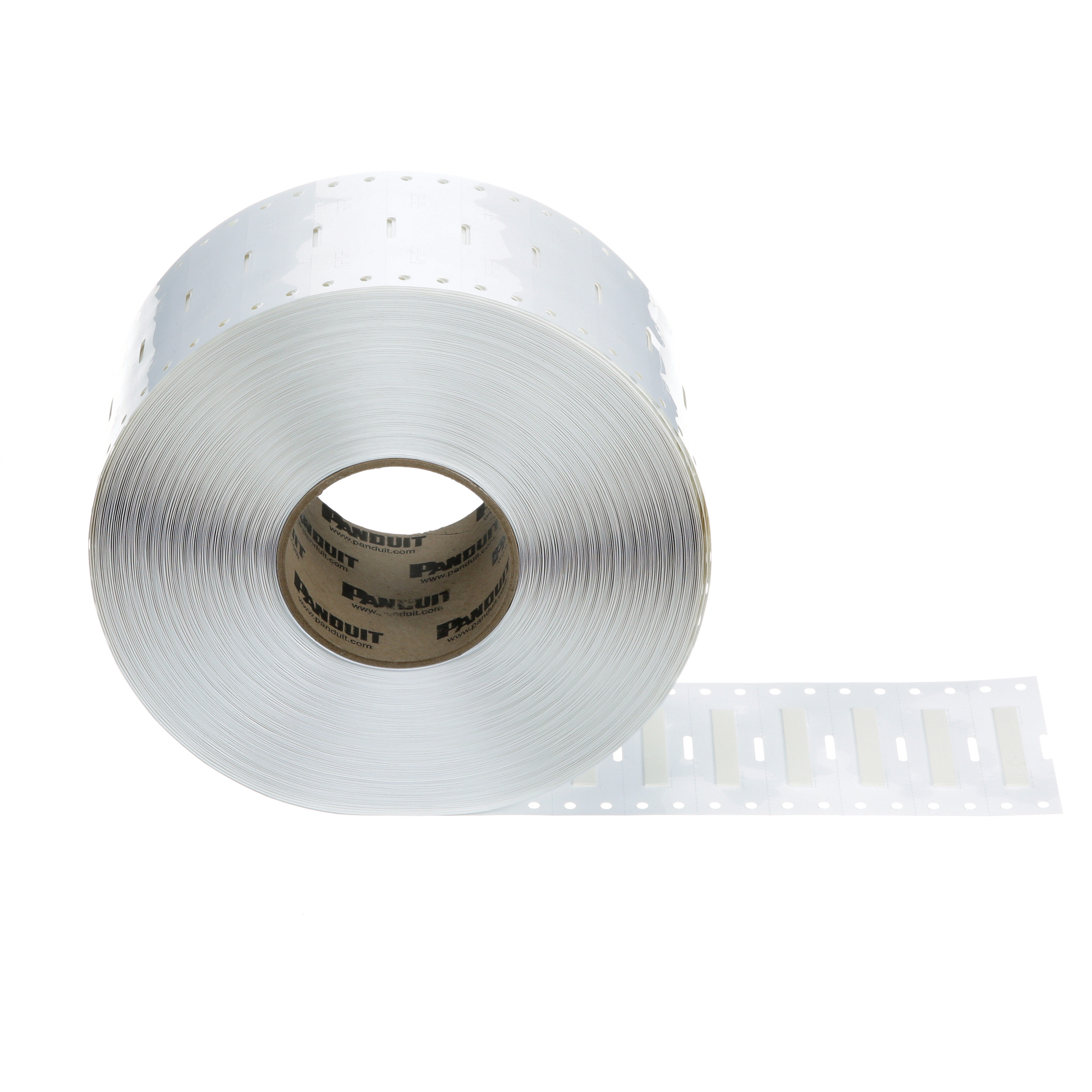 H150X034H1T-B Pan-Code 1-Sided Military Grade Thermal Transfer Heat Shrink Label, 18 to 12 AWG Wire, White Marker, Polyolefin