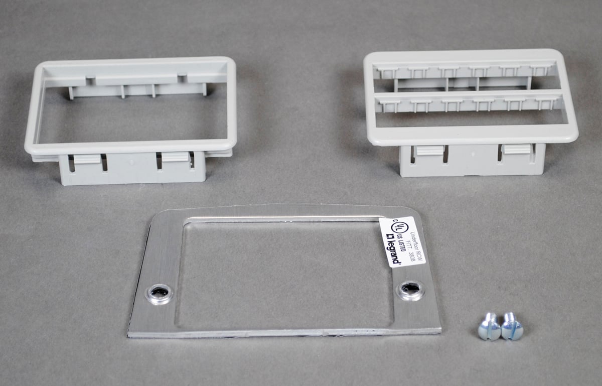 500RT Single Opening Faceplate, Die Cast Aluminum