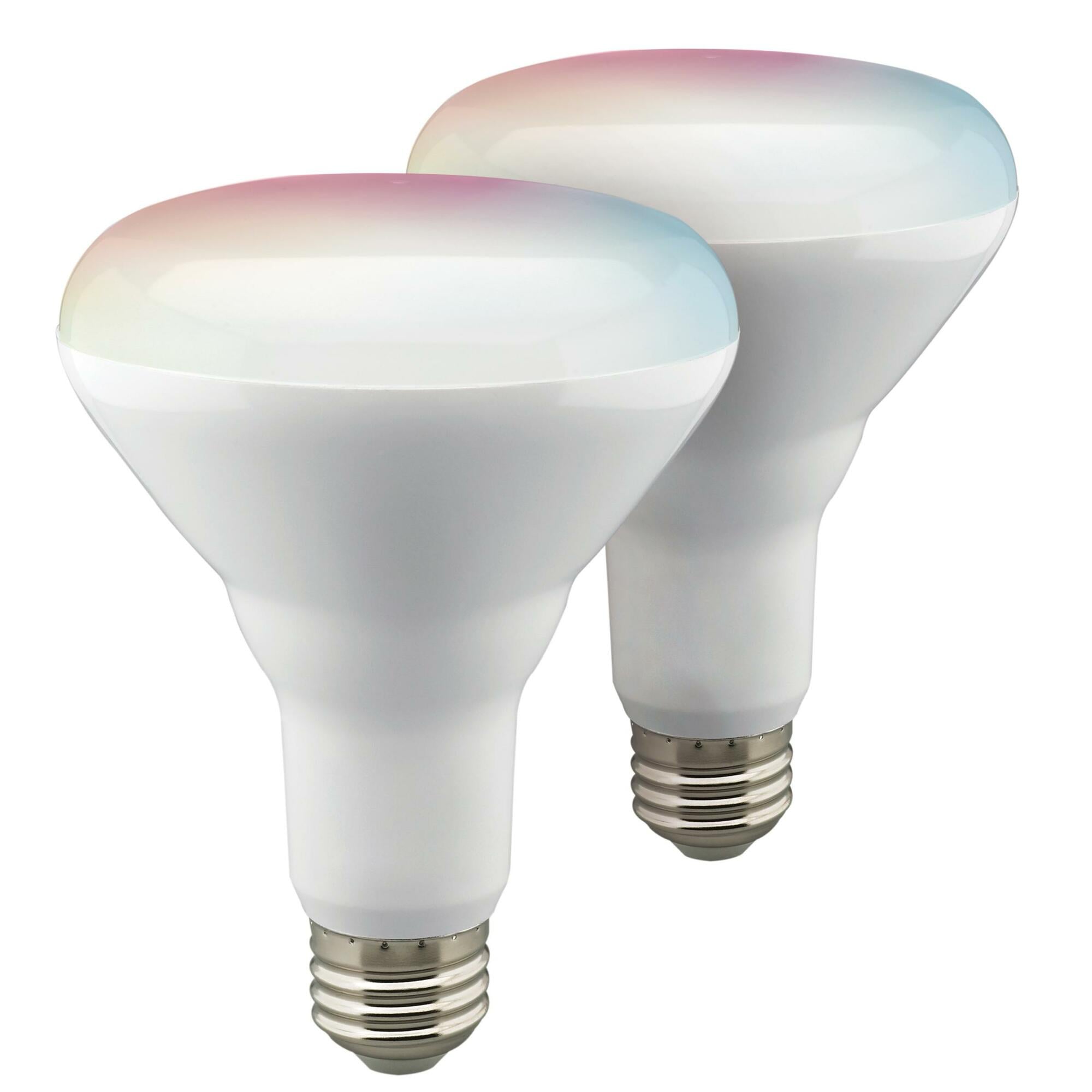 S11276 Color Changing Smart Light Bulb, 9.5 W, E26 Lamp Base, BR30 Shape, 760 Lumens