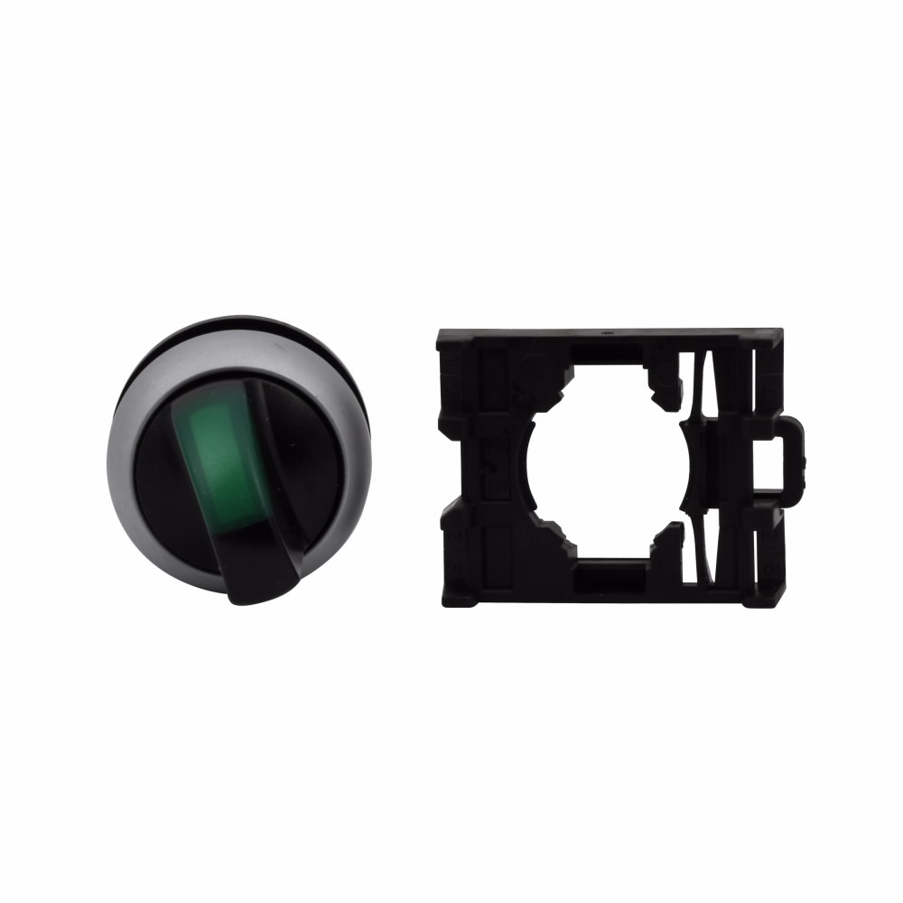M22-WLK-G Modular Pushbutton Illuminated Selector Switch Operator, 22.5 mm, Knob Operator, 2 Positions