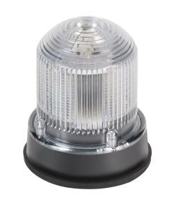 125STRNC120A 125 Class Normal Output Flashing Beacon, 120 V AC, Xenon Lamp, 3-1/4 in Dia, Surface Mount, Clear Lens