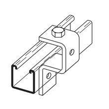 B398-1ZN Cup Support, 3 Holes, 1-5/8 in W, Strip Steel