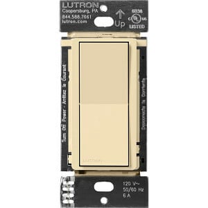 DVRF-AS-IV Claro Smart Accessory Switch for Diva Smart Dimmer Switch/Claro Smart Switch, Multi-Location On/Off, Ivory