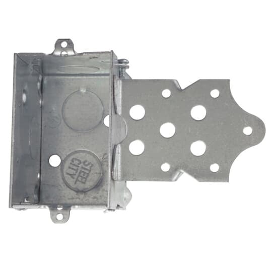 804-S Steel City Gangable Switch Box, Steel, 12.5 cu-in Capacity, 1 Outlet, 2 in W x 2-1/2 in D x 3 in H