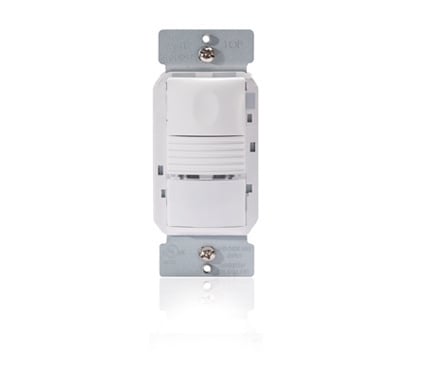 PW100I Wattstopper 1-Relay Wall Switch Occupancy Sensor, 120/230/277 V AC, Passive Infrared Sensor, 525 sq-ft Coverage, 180 deg Viewing