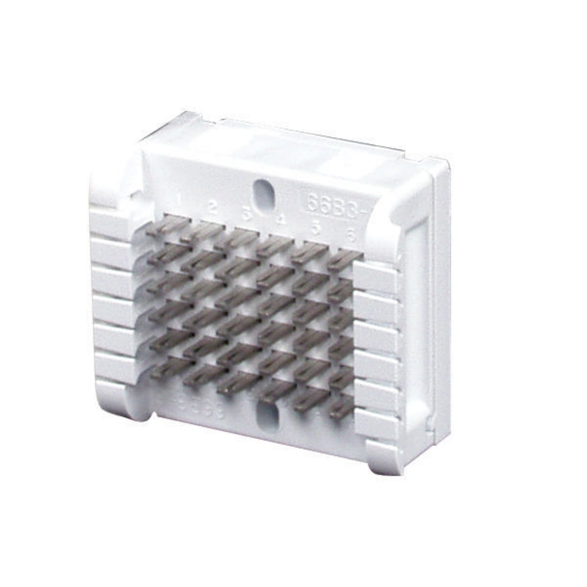 HPW66B36 Standard Cross Connect Block, 66B Style Block, 26 to 22/26 to 20 AWG Wire Gauge, 6 Pair Count, IDC Punch Down Clip Terminal, White
