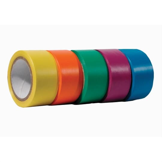 AA-1128 E-Z Code Color-Coded Identification Tape, 180 ft L x 1 in W, Red, Vinyl