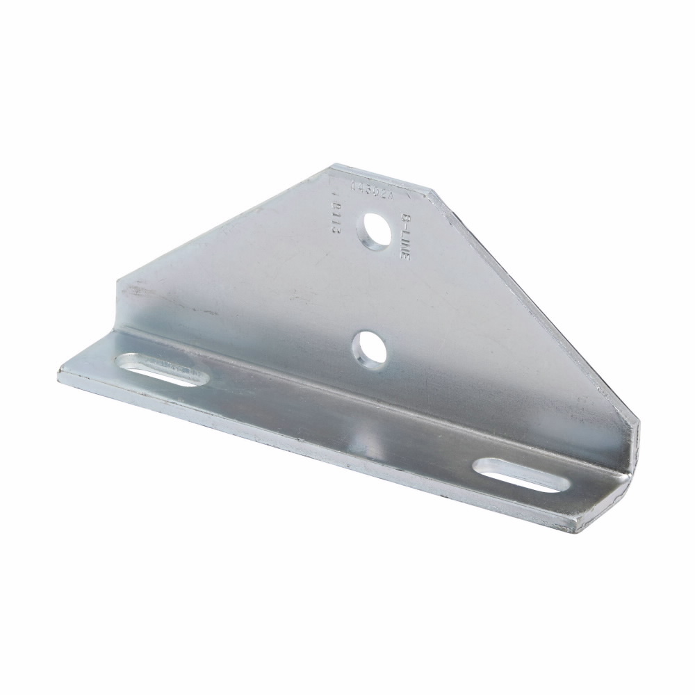 B113ZN 90 deg Adjustable Corner Angle, 4 Holes, 3-3/4 in L x 8-5/8 in W x 7/32 in THK, Steel